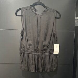 Black Sleeveless Blouse